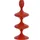Mirrors and More Kerzenhalter Laureen Metall Rot