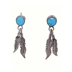 Paar Ohrstecker FIRETTI "Schmuck Geschenk Silber 925 Ohrschmuck Edelstein", bunt (silberfarben, schwarz, türkis, türkis), Ohrringe, Damen, Silber 925 (Sterlingsilber), mit Türkis
