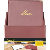 SecurIT® Menükarte A4 Braun 20 St.