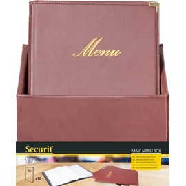 SecurIT® Menükarte A4 Braun 20 St.