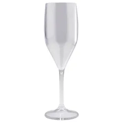 72 Mehrweg Sektgläser transparent SAN 150ml Spritzguss Wiederverwendbar Kunststoff Sektflöte unzerbrechlich