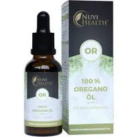 Nuvi Health Oregano Öl - 20 ml Tropfen - 80% Carvacrol 100% ätherisches Oreganoöl aus Frankreich