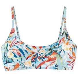 VENICE BEACH Bustier-Bikini-Top Damen hellblau-bedruckt Gr.34 Cup A/B