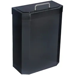 All Care Mediclinics Hygiene-Abfallbehälter - geschlossen - 10 Liter - Stahl - schwarz