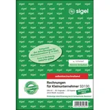 Sigel Rechnung für Kleinunternehmer mit fortlaufenden Nummern (ohne MwSt.-Ausweis) Formularbuch SD130