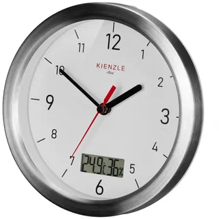 Kienzle Wanduhr KIENZLE DCF-Badezimmeruhr silberfarben