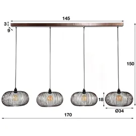 KAWOLA CATAVI 4-flg. schwarz  verstellbar
