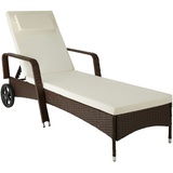 Tectake Rattan Sonnenliege Cassis