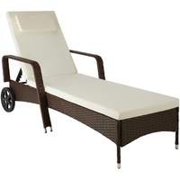 Tectake Rattan Sonnenliege Cassis