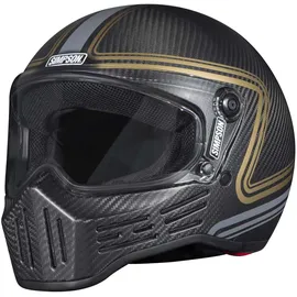 Simpson M30 Slipline Matt Schwarz/Gold/Grau XL
