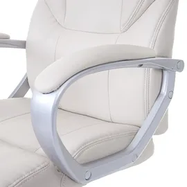 Mendler Massage-Bürostuhl HWC-A69 Kunstleder Beige