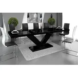 Design Esstisch Tisch HE-999 ausziehbar 160 bis 256 cm