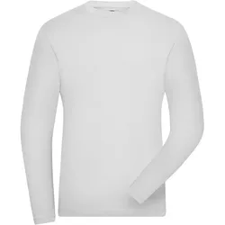 Bio Stretch Langarmshirt "JN1804" UV-Schutz - M - white
