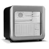 Klarstein Audrey Evo Mini Retro-Getränkekühlschrank (46 l, 495 mm hoch, Silber)
