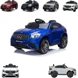 Moni Kinder Elektroauto Mercedes GLC 63S, EVA-Reifen, Musik, Fernbedienung blau