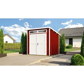 Weka Gartenhaus 264 2,35 x 2,39 m rot