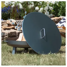 Czaja Feuerschale Czaja® Feuerschalen Deckel - Deckel für alle Feuerschalen Ø 80 cm silberfarben