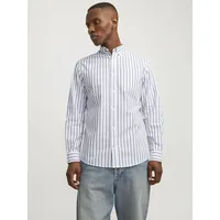 JACK & JONES Langarmhemd »JJEOXFORD SHIRT LS NOOS«, blau