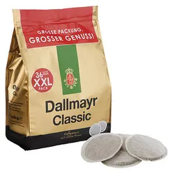 Dallmayr Classic Kaffeepads Arabica- und Robustabohnen 36 Pads