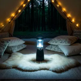 EAXUS Dynamo Camping Laterne mit Kurbel