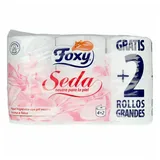 Foxy Toilettenpapier Seide Toilettenpapier 3 Schichten 4 + 2 Rollen