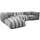 Oviala Business Modulares Gartenecksofa 4-Sitzer grau
