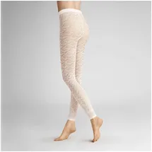 Hudson Damen Leggings Graphic Crochet gemustert 40 DEN White 0008 36-38 - 36-38