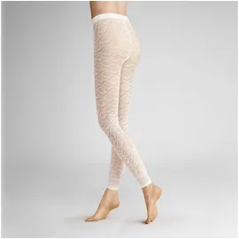 Hudson Damen Leggings Graphic Crochet gemustert 40 DEN White 0008 36-38 - 36-38