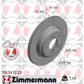 ZIMMERMANN Bremsscheibe 150.3472.20