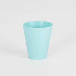 6 Becher 250 ml blau Fuji – 100% abbaubar, spülmaschinenfest, nachhaltig