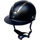 Lljsszr Equestrian Kinder Reithelm Pferdehelm Verstellbar Atmungsaktive Struktur Waschbares Innenpolster Stoßfeste Außenschale für Pferdesport Outdoor Sp, Schwarz