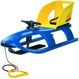 Prosperplast Kinderschlitten Bullet Control blau mit abnehmbarem Sitz und Lenkrad mit Hupe
