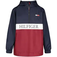 Tommy Hilfiger Leichter Popover Windbreaker für Jungen, Marineblauer Blazer, 18-20 - 18-20