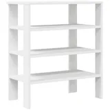 vidaXL Schuhregal Weiß 61x32x70 cm Holzwerkstoff