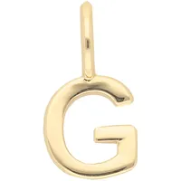 Buchstabenanhänger ADELIA ́S "Damen & Herren 333 Gold Buchstabenanhänger G", gold, Schmuckanhänger, Damen, Gelbgold 333 Gold, Gelbgold 333, Gold, für Damen & Herren