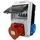 Doktorvolt Wandverteiler XS-S 32A 2x230V IP44 Komplett Verdrahtet DV-5060-D
