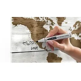 ALLboards Magnettafel 90,0 x 60,0 cm Weltkarte