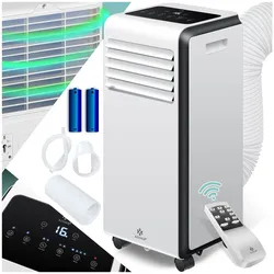 KESSER® Klimaanlage Mobiles Klimagerät 4in1 kühlen   Luftentfeuchter lüften   Ventilator   Mobil Klima mit Montagematerial, Fernbedienung & Timer   Nachtmodus & 360° Rollen