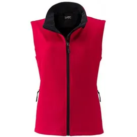 James & Nicholson Damen Softshell Gilet Bodywarmer JN1127 red/black XXL