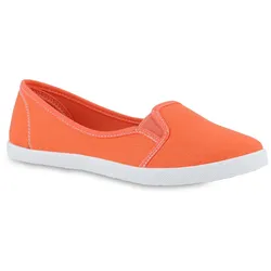 Damen Slip Ons in Coral