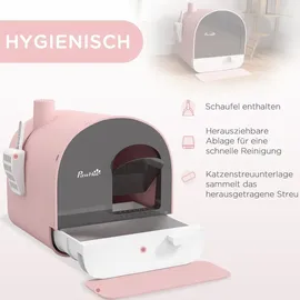 PawHut Katzentoilette 43 x 44 x 47 cm Rosa