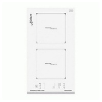 Kaiser Küchengeräte Induktions-Kochfeld, KCT 3726 FI W, Weißes Glas, Facette vorne,30 cm weiß