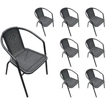LC Garden Garvista Stapelstuhl 56 x 62 x 72 cm schwarz 8 St.