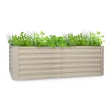 Blumfeldt High Grow Straight Hochbeet 200 x 60 x 100 cm Beige