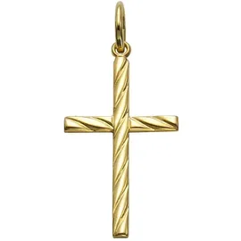 FIRETTI Kreuzanhänger Gold 333
