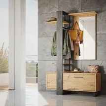 Vicco Garderobe Porto 120 x 192 cm Braun