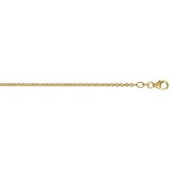 Goldkette ONE ELEMENT "Halskette aus 585 Gelbgold Ø 2 mm" Gr. 45, gold, Halsketten, Damen, 45, Gelbgold 585, Damen Gold Schmuck Rundankerkette