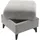 sit&more Polsterhocker Glendale 58 x 48 x 58 cm Polyester Grau