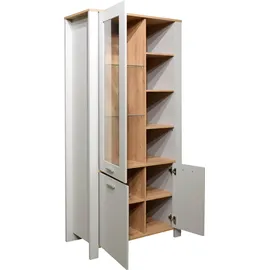 Mäusbacher Vitrine Nele 96 x 44 x 203 cm Grau