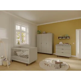 Germania Babybett Tomino 70 x 140 cm Lack Grau